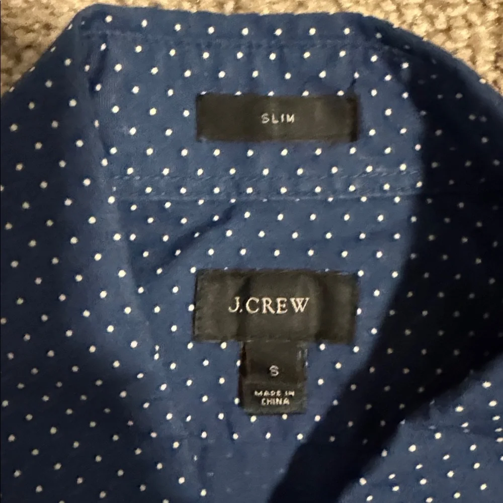 J. Crew Dark Blue Button Down Shirt